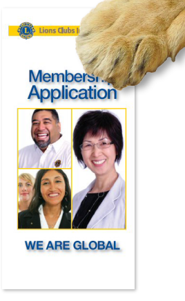 Lion Paw on Membership Application